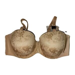 Soma CURVY COUTURE‎ Strapless Sensation Nude Multi-Way Push Up Plus Size 40DD